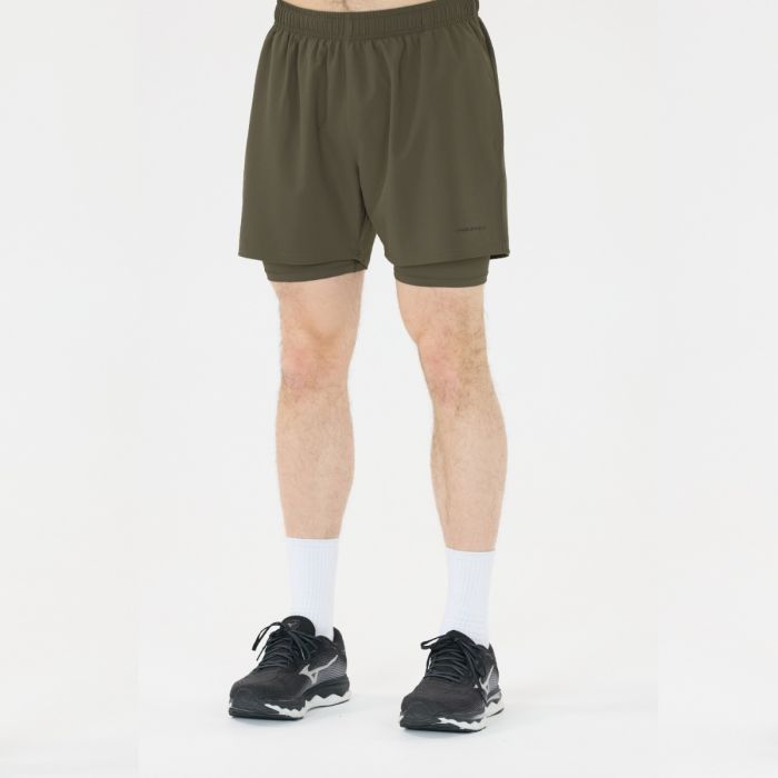 Endurance Kros 2in1 Shorts Str. L Herre - Grøn, ideel til løb og træning med optimal komfort og bevægelsesfrihed Endurance Kros 2in1 Shorts Str. L Herre - Grøn, ideel til løb og træning med optimal komfort og bevægelsesfrihed