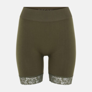 Indershorts med blonder | polyamid | grøn