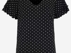 Mønstret jerseytop