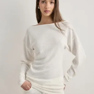 Nelly - Hvid - Gorgeous Long Sweater
