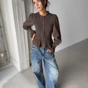 Nelly - Ternet/Stribet - Favorite Smock Blouse