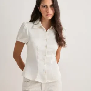 Neo Noir - Hvid - Lyselle Heavy Sateen Shirt