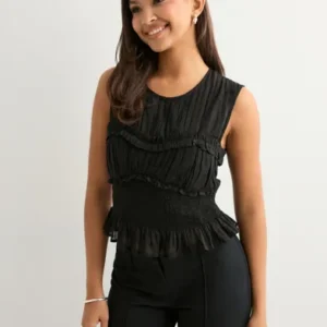 Neo Noir - Sort - Tiril S Voile Top