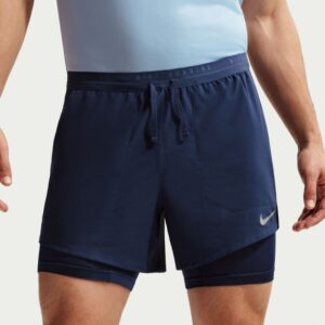 Nike Dri-FIT Stride 5 Inch Hybrid Shorts Str. L Blå Herre