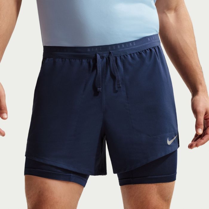 Nike Dri-FIT Stride 5 Inch Hybrid Shorts Str. L Blå Herre Nike Dri-FIT Stride 5 Inch Hybrid Shorts Str. L Blå Herre