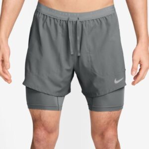 Nike Dri-FIT Stride 5 Inch Hybrid Shorts Str. L Grøn Herre