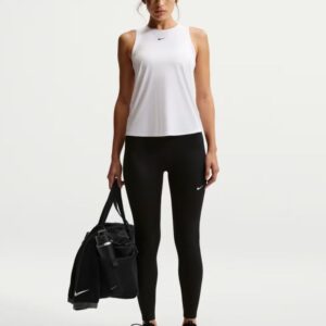 Nike High-Waisted 7/8 Leggins Str. M Sort Dame