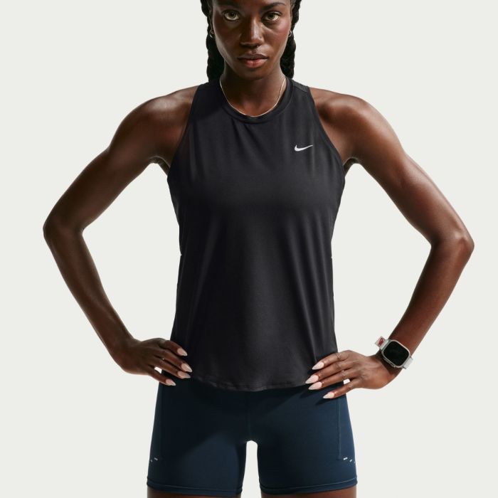 Nike Swift Dri-FIT Running Tank Top Str. XS Sort Dame Nike Swift Dri-FIT Running Tank Top Str. XS Sort Dame