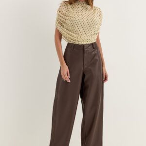 Onlneli Mw Faux Lea Barrel Pant
