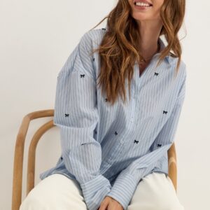 Onloregon Zeidi Ls Bow Shirt