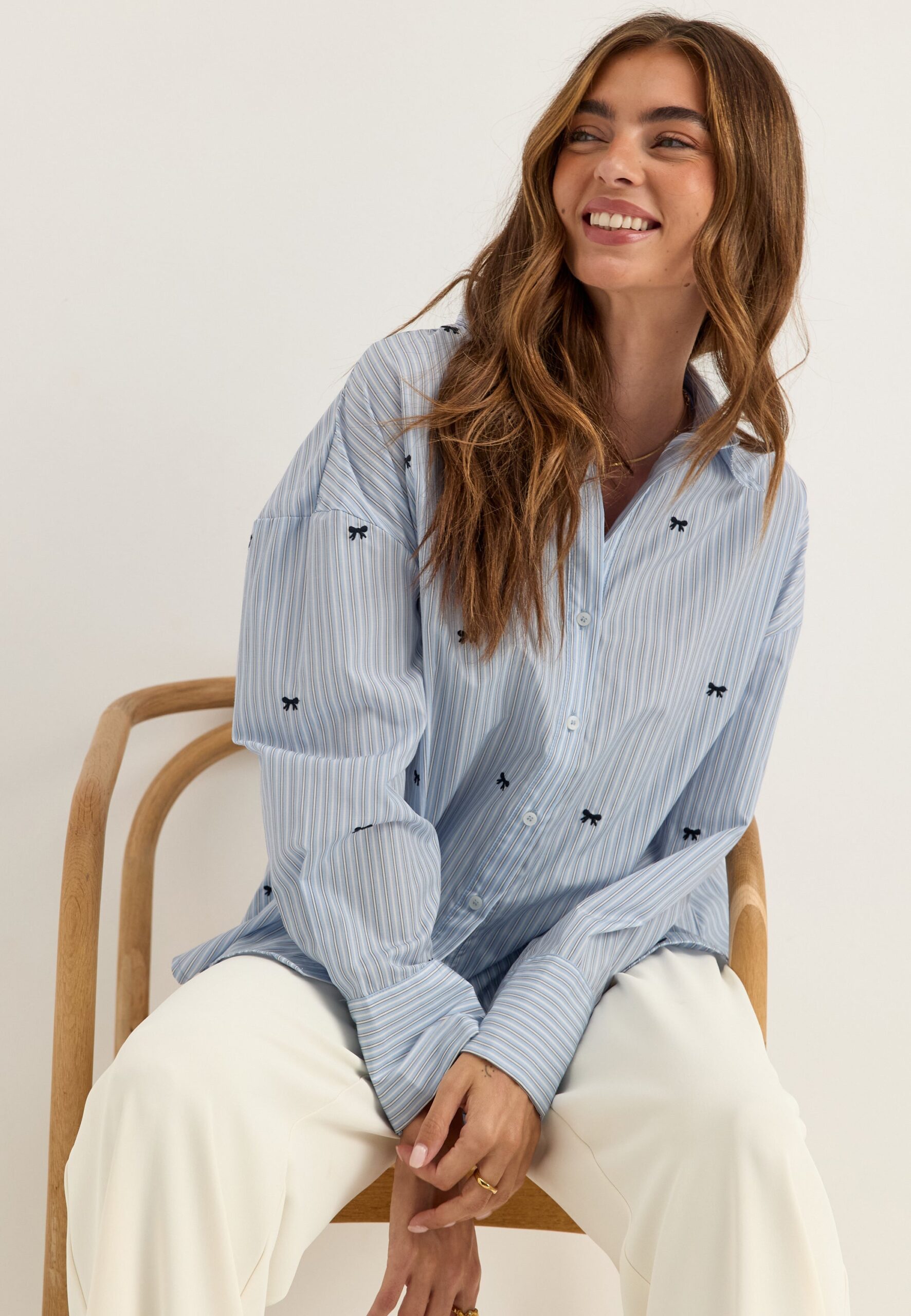 Onloregon Zeidi Ls Bow Shirt Onloregon Zeidi Ls Bow Shirt