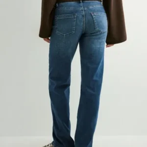 Only - Blå - Onlblush Mid Straight Dnm TAI021 No