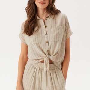 Pcpia Ss Tie Shirt Wvn Noos