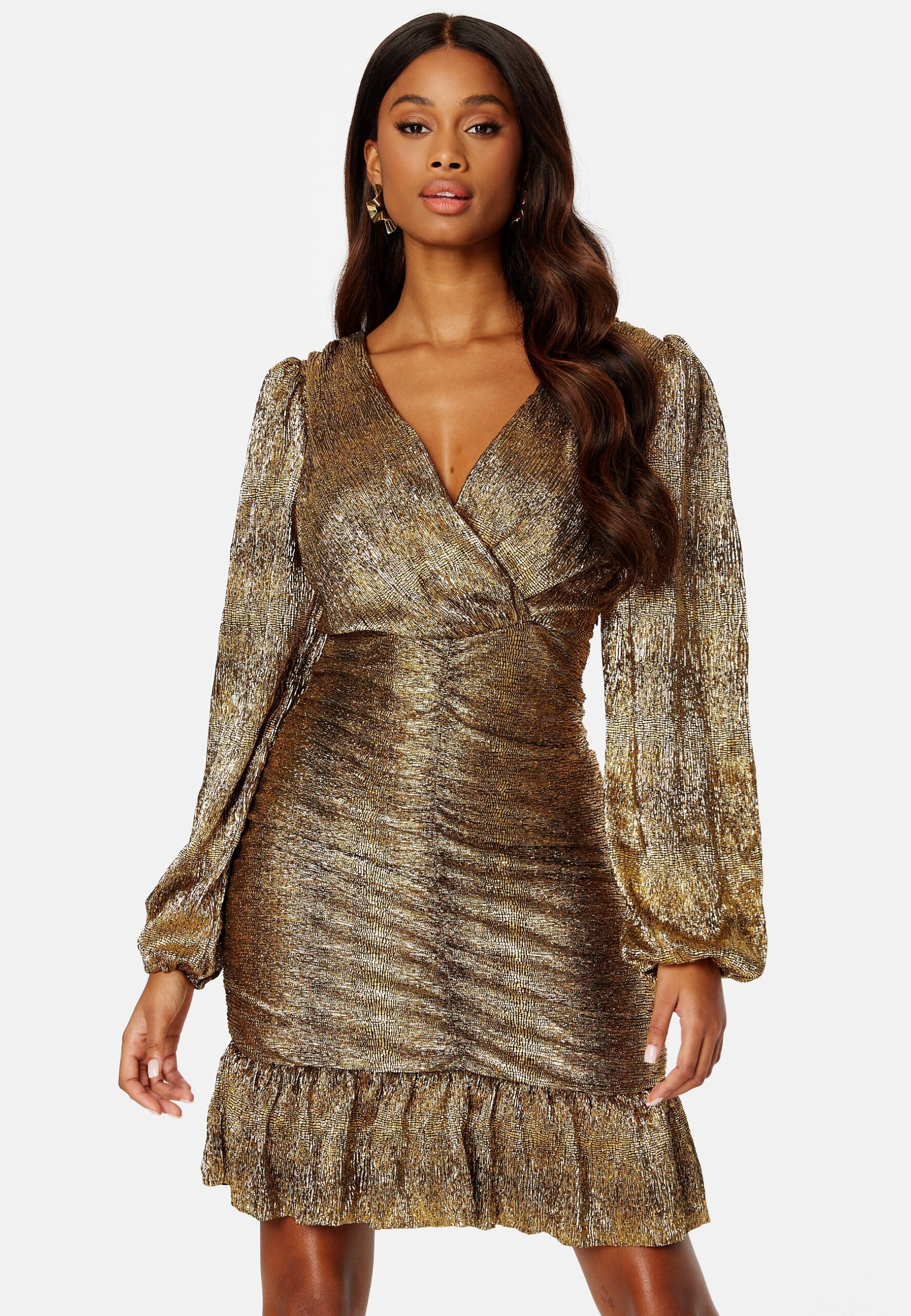 Racoon L/S V-Neck Regular Dress Racoon L/S V-Neck Regular Dress