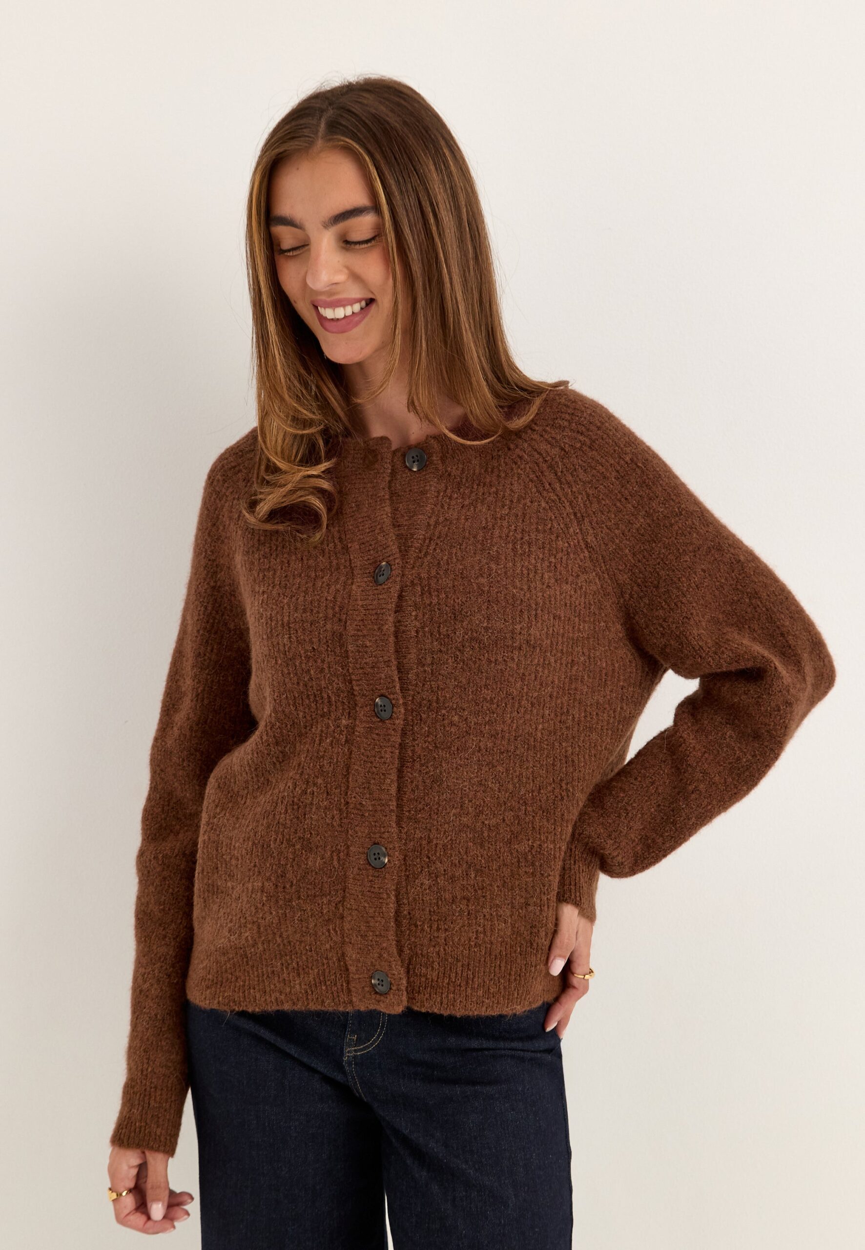 Slflulu Ls Knit Short Cardigan Slflulu Ls Knit Short Cardigan