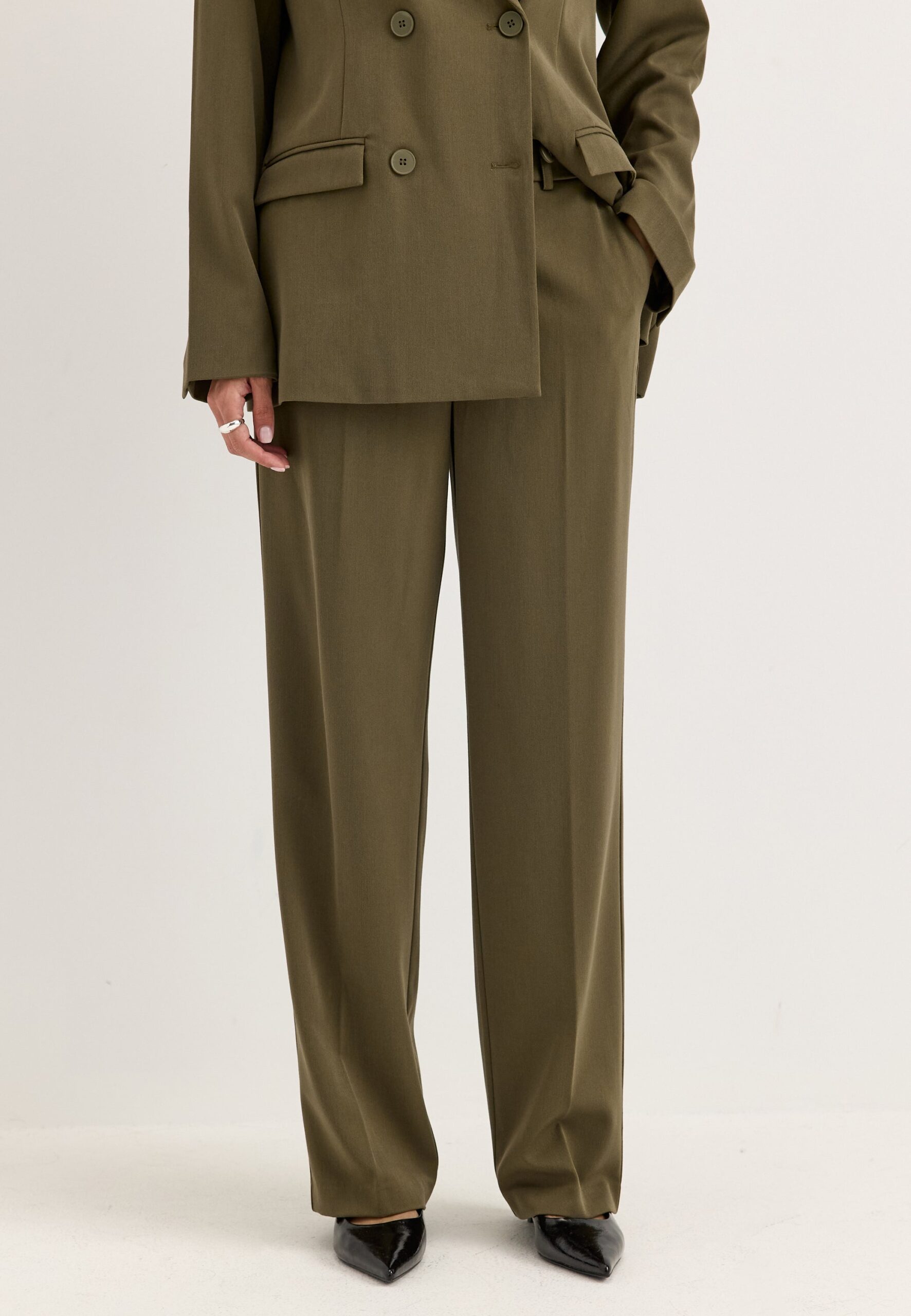 Straight High Waist Suit Trousers Straight High Waist Suit Trousers
