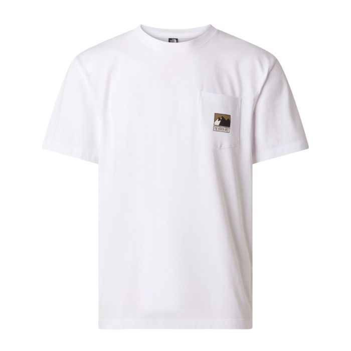 The North Face Mountain Logo RLX SS Tee Str. L Hvid Herre The North Face Mountain Logo RLX SS Tee Str. L Hvid Herre