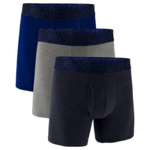 Under Armour 6P Perfect Cotton 6in Boxer Marineblå Small Herre