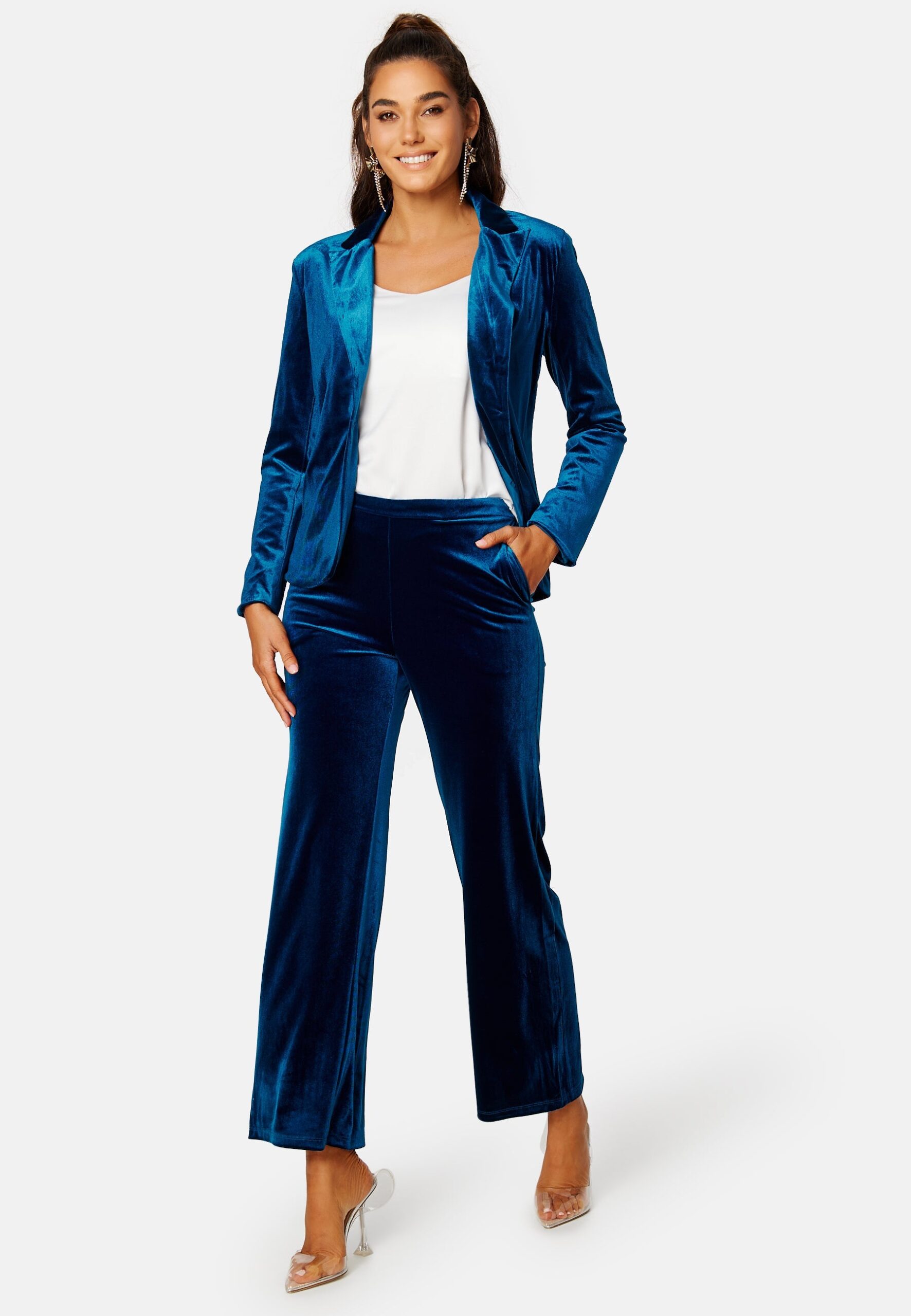 Velour HW Straight Pants Velour HW Straight Pants