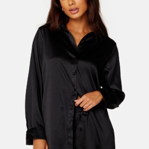 Victoria LS Loose Satin Shirt