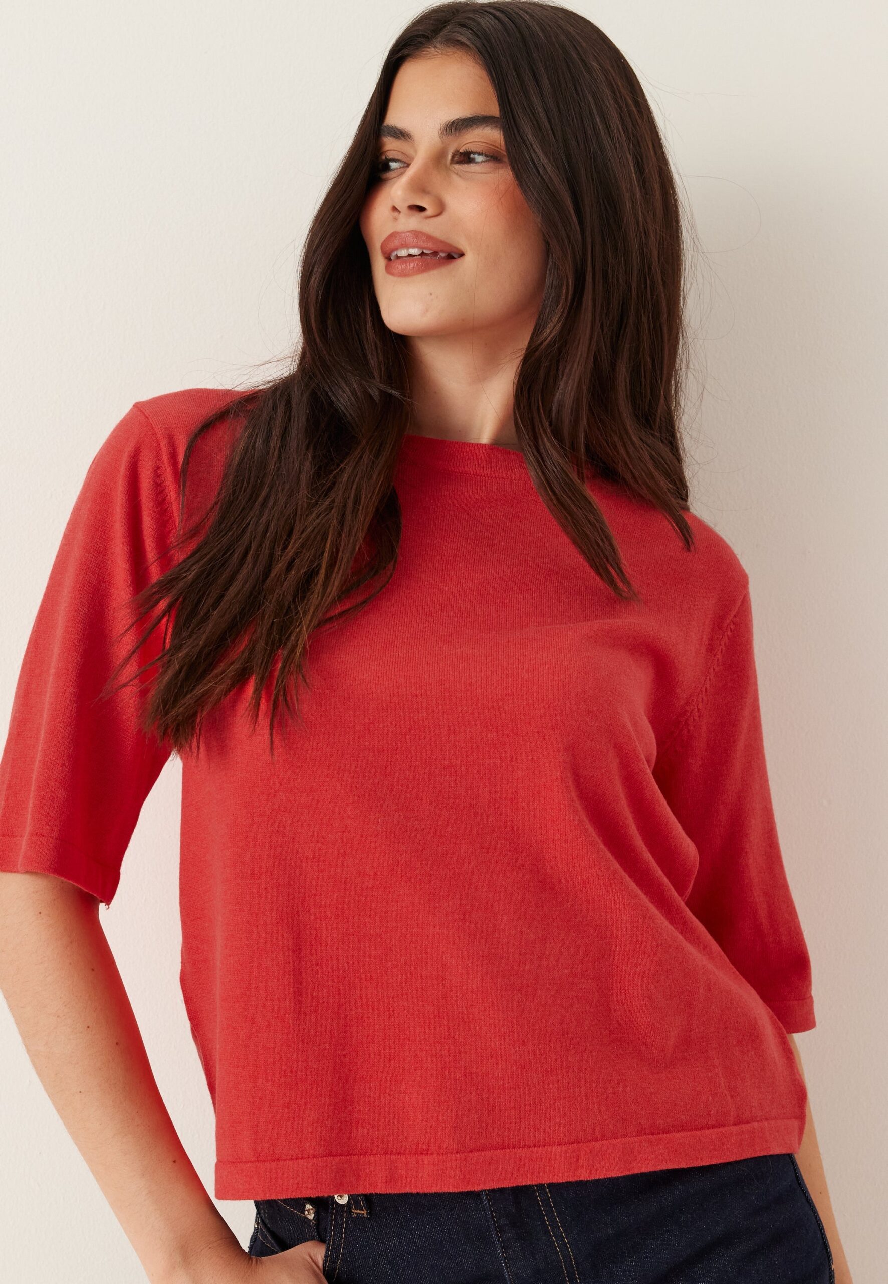 Vimalu O-neck 2/4 KNIT TOP Vimalu O-neck 2/4 KNIT TOP