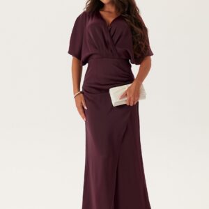 Wrap Satin Gown