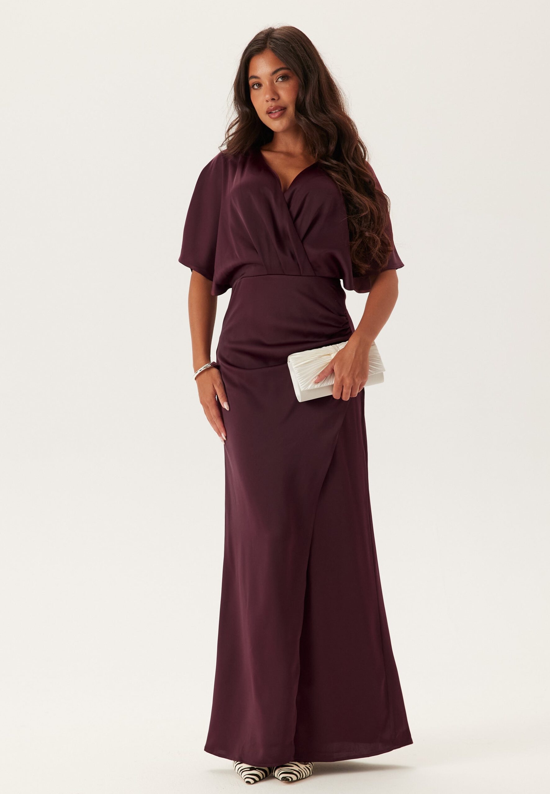 Wrap Satin Gown Wrap Satin Gown
