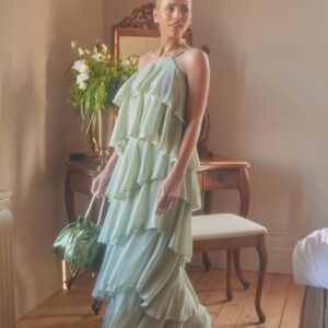 Andrea Flounce Maxi Skirt