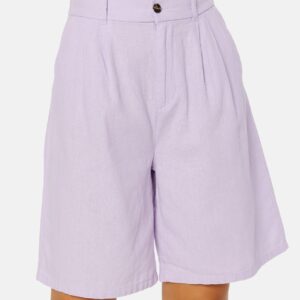 Caro HW Wide Linen Blend Shorts