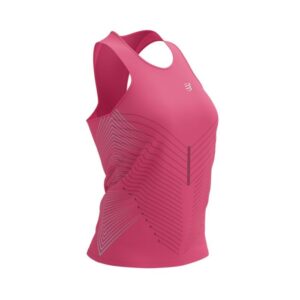 Compressport Performance Singlet Dame - Str. L, Pink | Optimal Bevægelighed & Ventilation