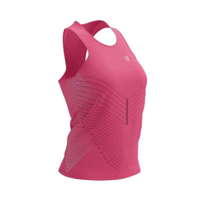 Compressport Performance Singlet Dame - Str. L, Pink | Optimal Bevægelighed & Ventilation Compressport Performance Singlet Dame - Str. L, Pink | Optimal Bevægelighed & Ventilation
