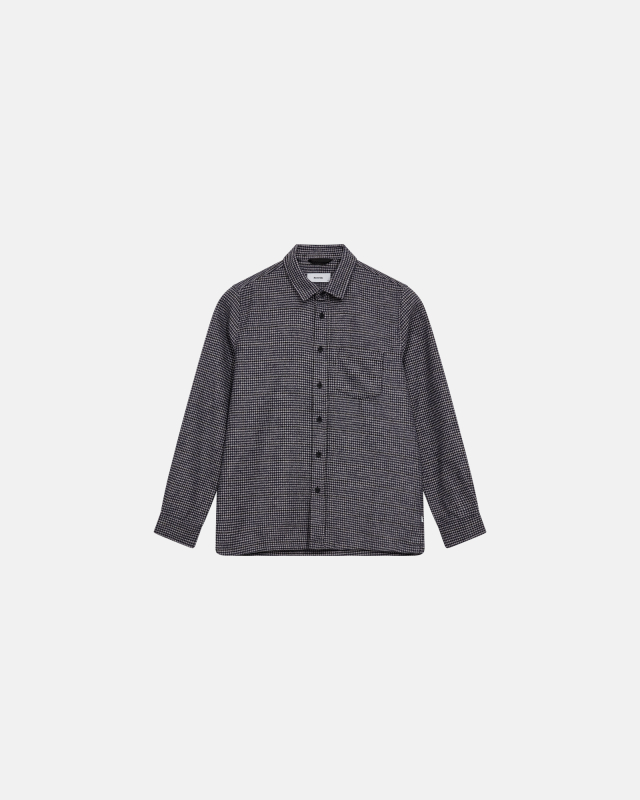 Lennox Skjorte | Uld | Navy Lennox Skjorte | Uld | Navy