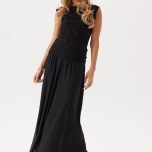 Mesh Wide Maxi Skirt