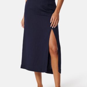 Midi Linen Blend Skirt