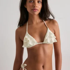 Nelly - Hvid - Flounce Bikini Triangle