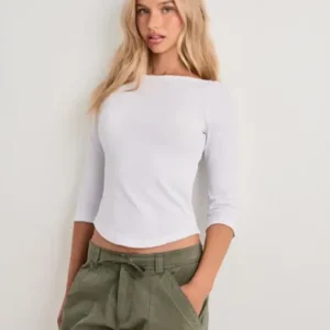 Nelly - Hvid - Picot Edge Top