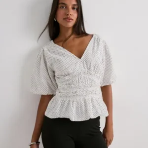 Neo Noir - Hvid - Sapura Mini Dot Blouse