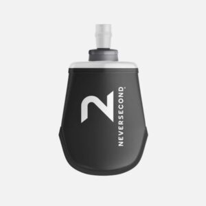 NeverSecond Soft Flask 250ml - Grå drikkeflaske til løb og udendørs aktiviteter