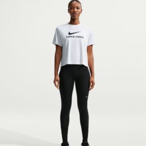 Nike Dri-FIT Pro 365 SS Tee Str. M Hvid Dame