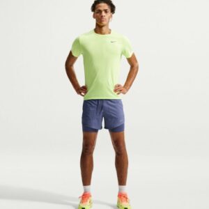 Nike Dri-FIT Stride 5 Inch Hybrid Shorts Str. M Blå Herre
