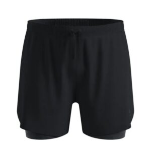 Odlo Zeroweight 2in1 5 Inch Shorts Str. S Sort Herre