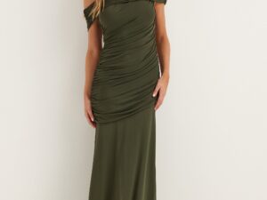 Off Shoulder Mesh Gown