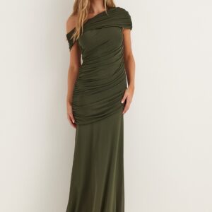 Off Shoulder Mesh Gown