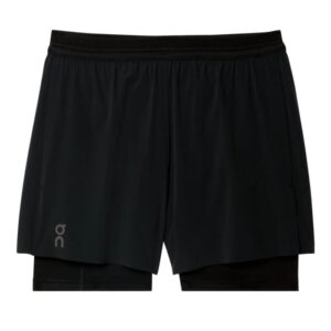 On 5 Inch Performance 2/1 Shorts Str. XL Sort Herre