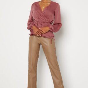 Pailin cropped PU trousers