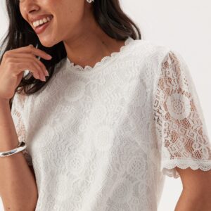 Pcolline Ss Lace Top
