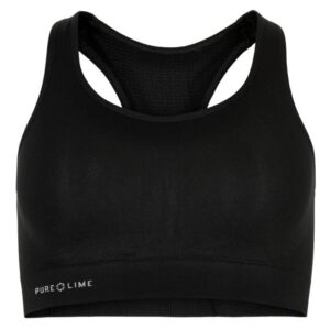 PureLime Seamless BH Top XS/S - Komfortabel og svedtransporterende i 2000 Black