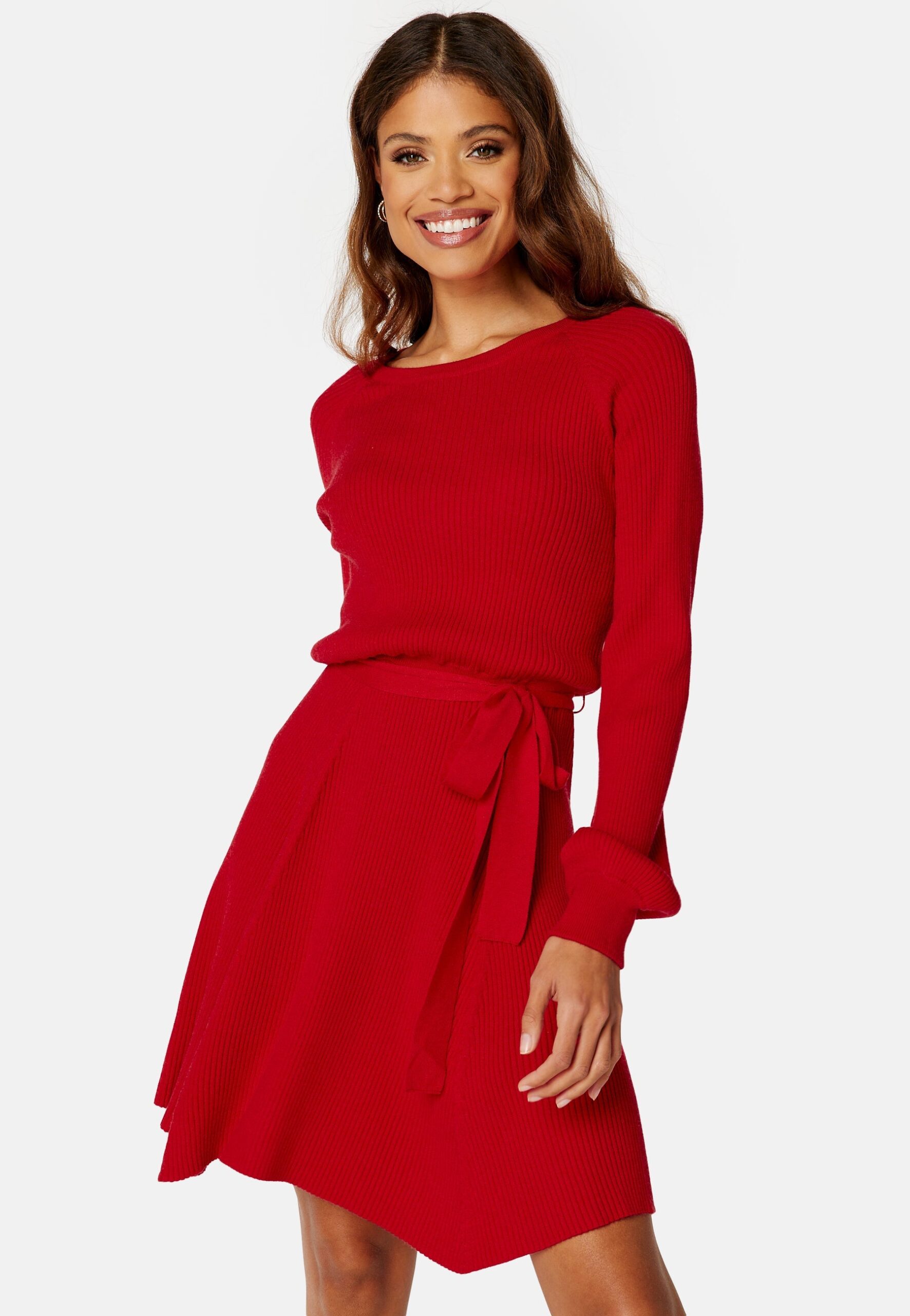 Rib Knitted Skater Dress Rib Knitted Skater Dress