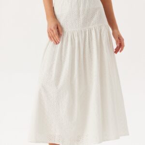 Slfhannah Mw Long Broderi Skirt