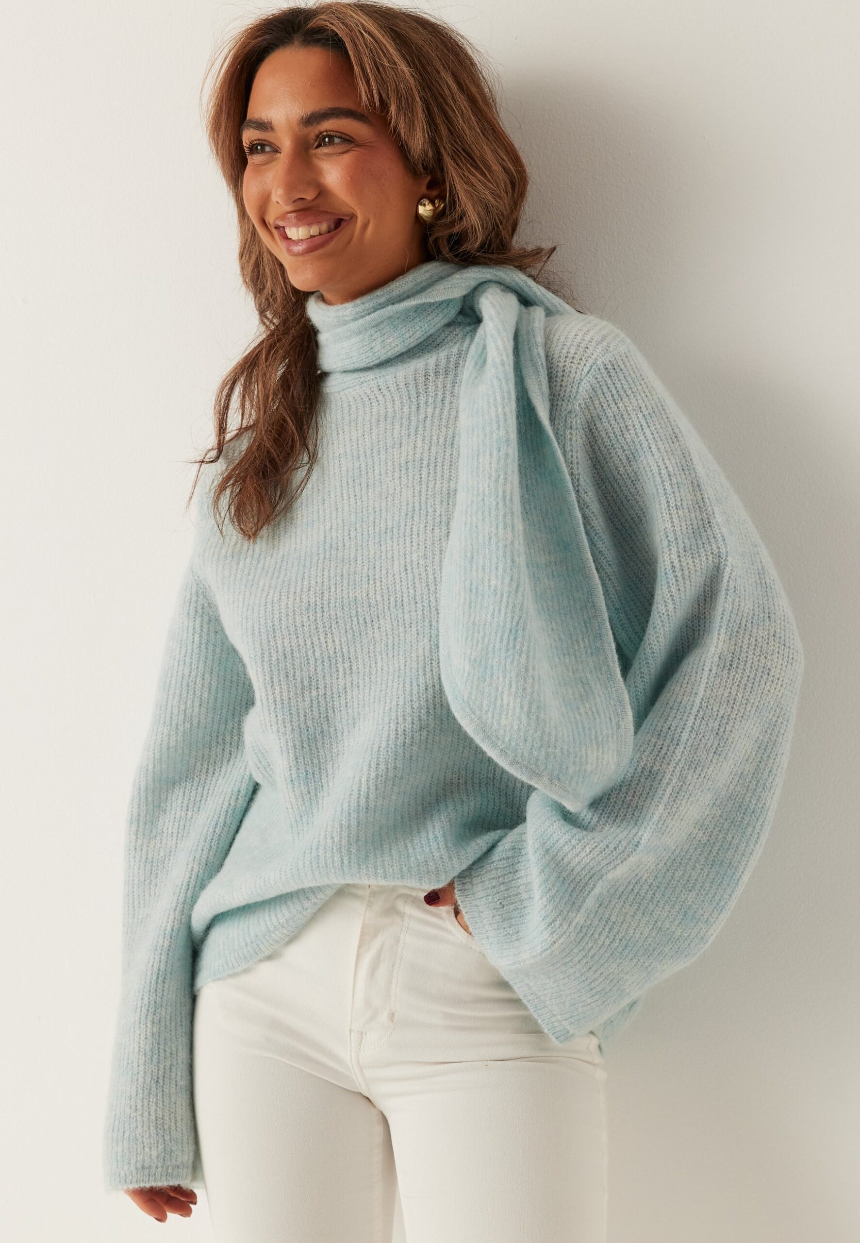 Slflulu Ls Bow Knit Slflulu Ls Bow Knit